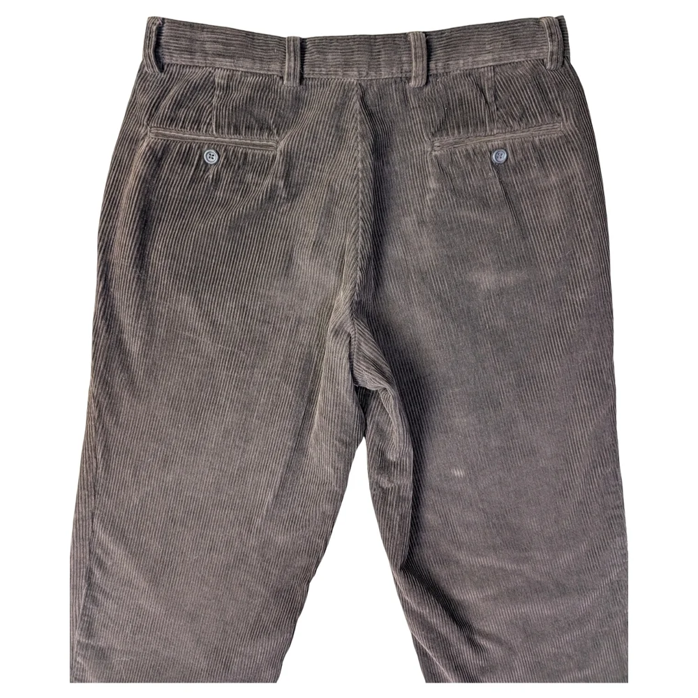 Vintage Y2K Dockers Brown Corduroy Pants | 34 x 28.5 | Straight Leg - Picture 6 of 7